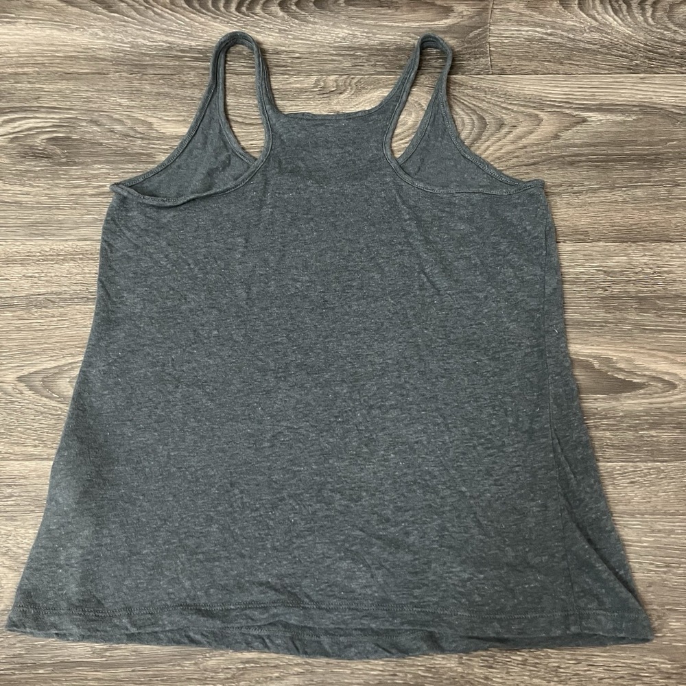 Athleta Linen Tencel Blend Tank Top Shell Size S Teal Blue - Picture 5 of 5